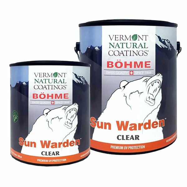 Vermont Natural Coatings 5 gal Sun Warden Flat Water-Based Waterborne Wood Finish - Clear VE8768